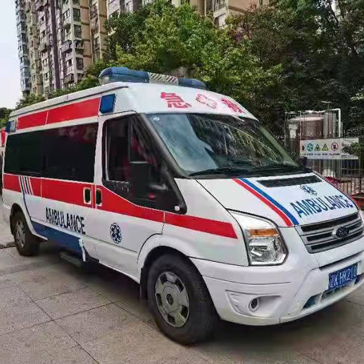 大竹长途救护车护送病人返乡